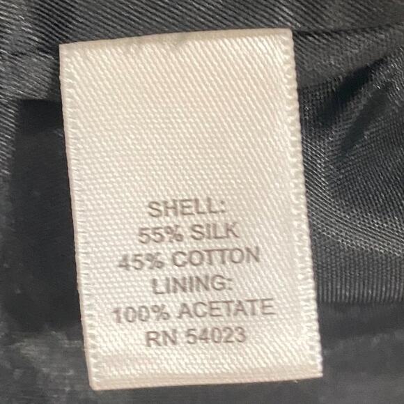 Banana Republic Black Belted High-waisted Silk-Blend Pencil Skirt - Picture 9 of 10